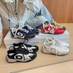 复古百搭棒球德训鞋女2025春秋季新款透气薄底休闲运动赛车阿甘鞋