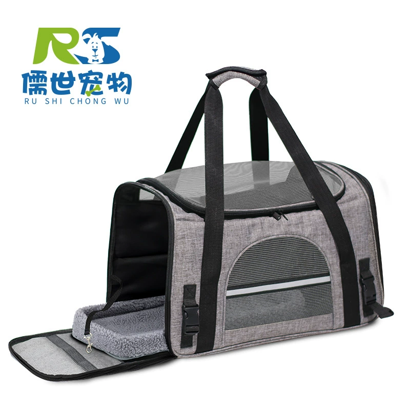 Трансграничная новая сумка для домашних животных, портативный рюкзак для домашних животных на одно плечо, дышащая удобная сумка через плечо для кошек оптом