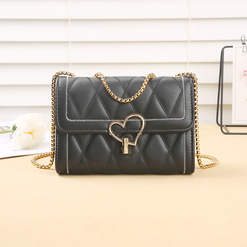 LONNY bolsa de amor bolsa de mujer nueva bolsa de cadena de rombo estilo Chanel bolsa de mensajero del todo fósforo bolsa pequeña de verano para mujer