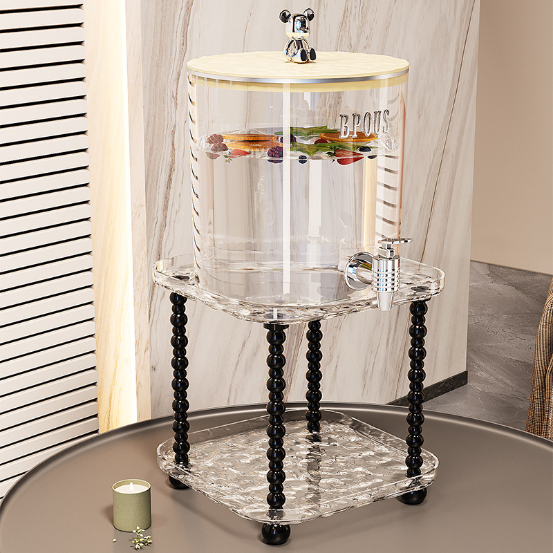 Hervidor de agua fría de lujo ligero hervidor de agua fría doméstico té de frutas Coca-Cola barril de bebida con grifo set hervidor de agua PET gran capacidad image 1