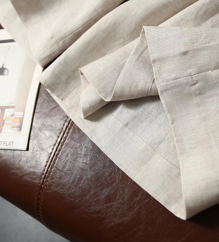 Quần culottes nữ ống rộng chất liệu linen mát mẻ mùa hè — Xanh lông mòng đen, màu trắng, màu mơ chi tiết 13