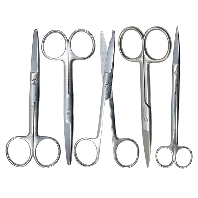 Scissors stainless steel, gauze cosmetic nurse uniform, anatomy