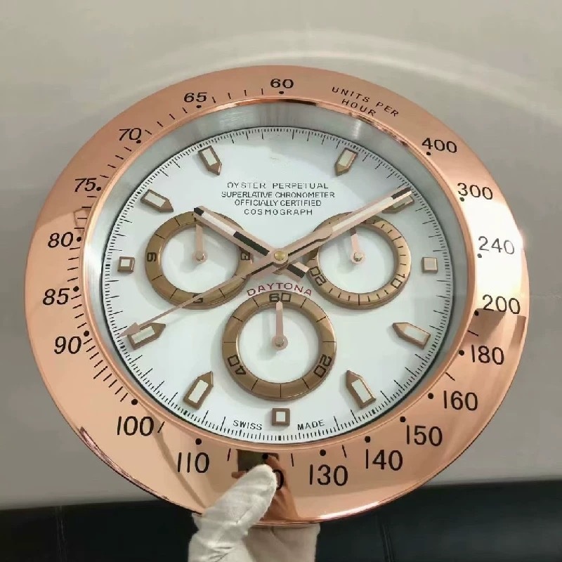 源头工厂直销 R L X 水鬼 GMT SEA 迪通拿系列14寸金属外壳表挂钟|undefined