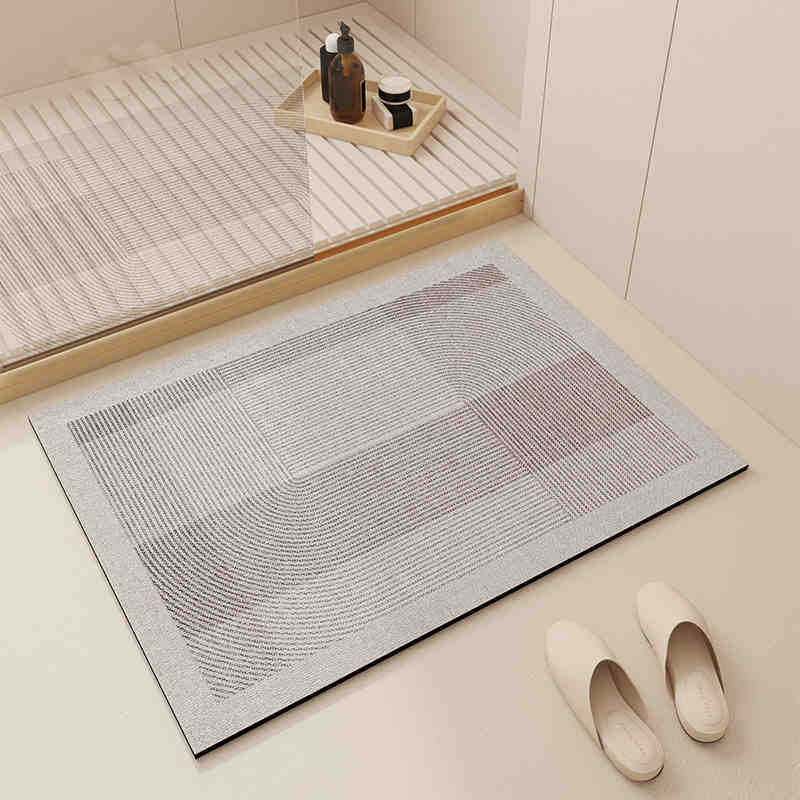 La alfombra de barro de diatomeas Wabifeng absorbe agua, es resistente a la suciedad y es fácil de cuidar.