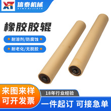 来样加工橡胶辊筒 耐溶剂耐高温橡胶滚筒 聚氨酯三元乙丙丁腈胶辊