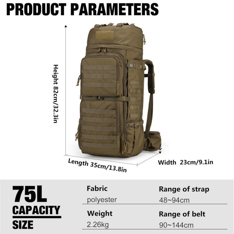Amazon Hot Sale Mountain Casual Tácticas Mochila de hombro de gran capacidad Hombres Commuters Mochila de viaje de ocio al aire libre