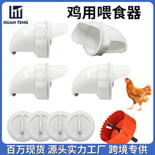 跨境鸡用喂食器鸡鸭重力喂食器食槽家用新款家禽白色自动喂料器