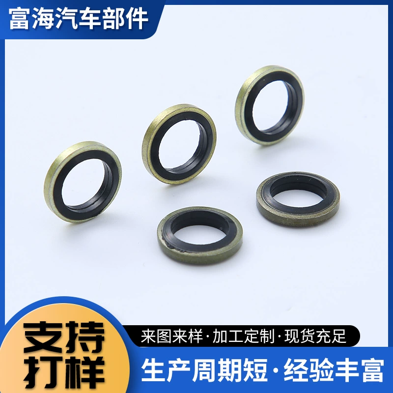 Оптовая комбинированная Вулканизированная прокладка из нержавеющей стали M8-M10 самоцентрирующаяся резиновая металлическая композитная прокладка для труб