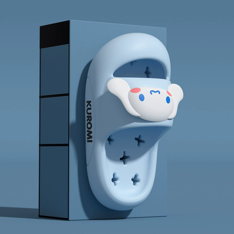 Тапочки Sanrio для родителей и детей, трехмерные мультяшные износостойкие противоскользящие сандалии на мягкой подошве, быстросохнущие пляжные сандалии Baotou на мягкой подошве