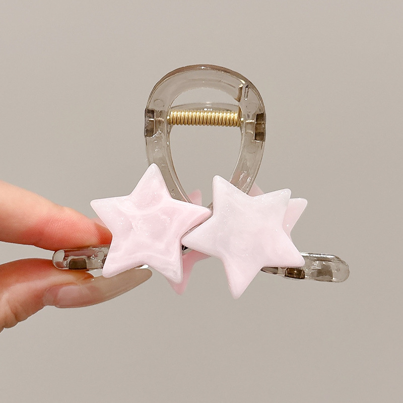 Clip de agarre de botón rojo de Encora para mujer nuevo clip de tiburón de pelo de disco de estilo de alta calidad en la parte posterior de la cabeza horquilla de temperamento