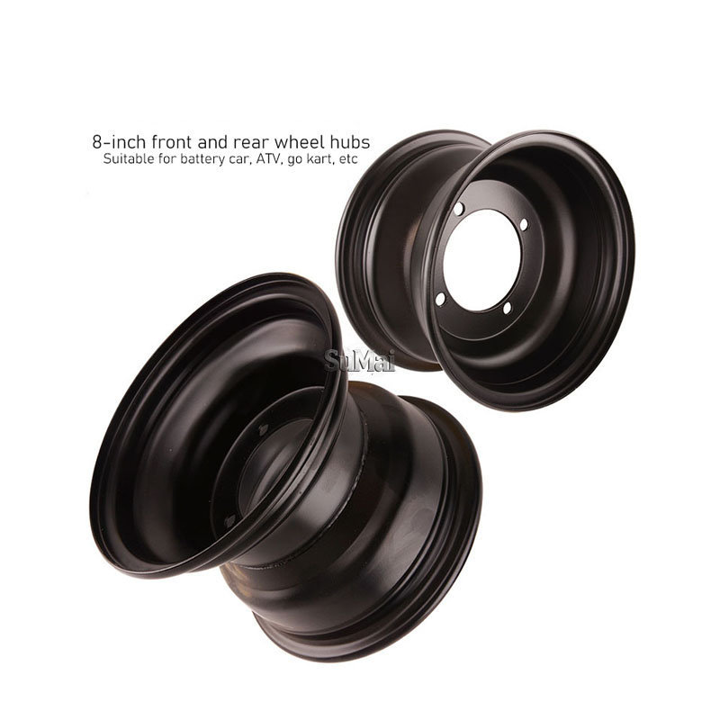 Atv Atv Accessories 19X7.00-8 Tire Rim 18X9.5-8 Four-Wheel Vehicle Steel Rim Four-Hole Wheel Hub