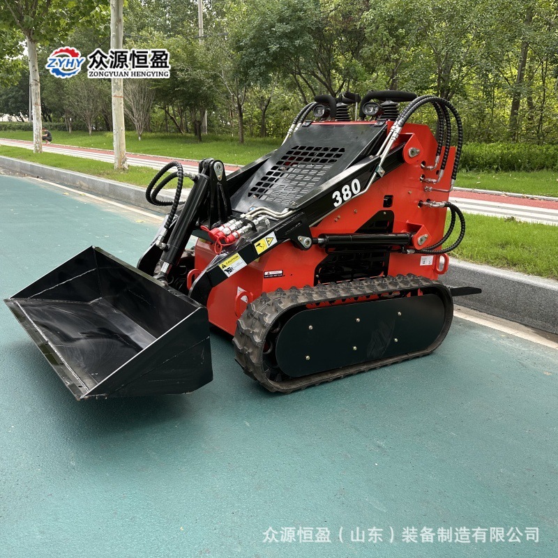 出口荷兰履带式滑移装载机 众源ZY3800液压农用工程装载铲车