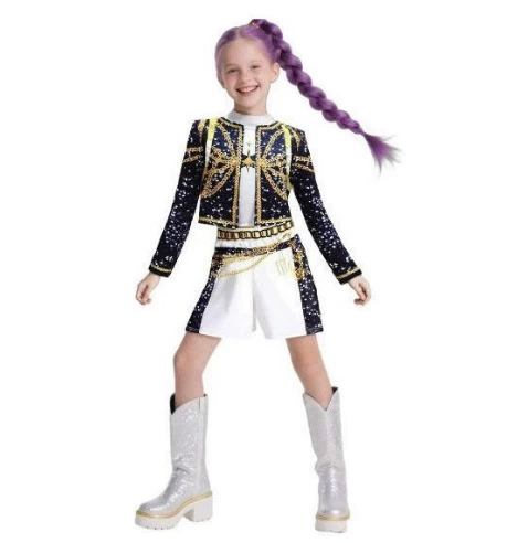 Demon Hunter animation peripheral clothing matching pop singer three-piece suit