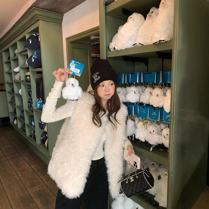 Lamb Wool Vest for Women 2025 Autumn and Winter New Korean Style High-End Fur One-Piece Jacket Plush Vest Lamb Wool Vest for Women 2025 Autumn and Winter New Korean Style High-End Fur One-Piece Jacket Plush Vest