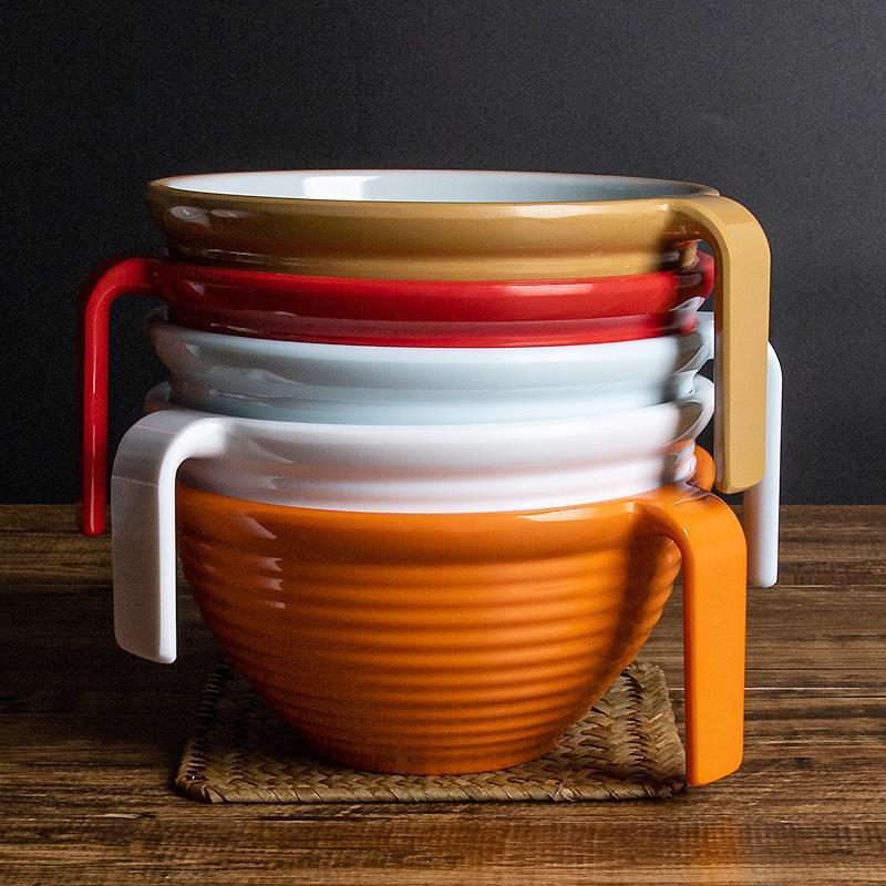 メラミン模造磁器ヌードルボウル、ハンドル付き湾曲ハンドルボウル、ラーメンボウル、ライスヌードル、お粥ボウル、スパイシーターボウル、プラスチック業務用食器|undefined