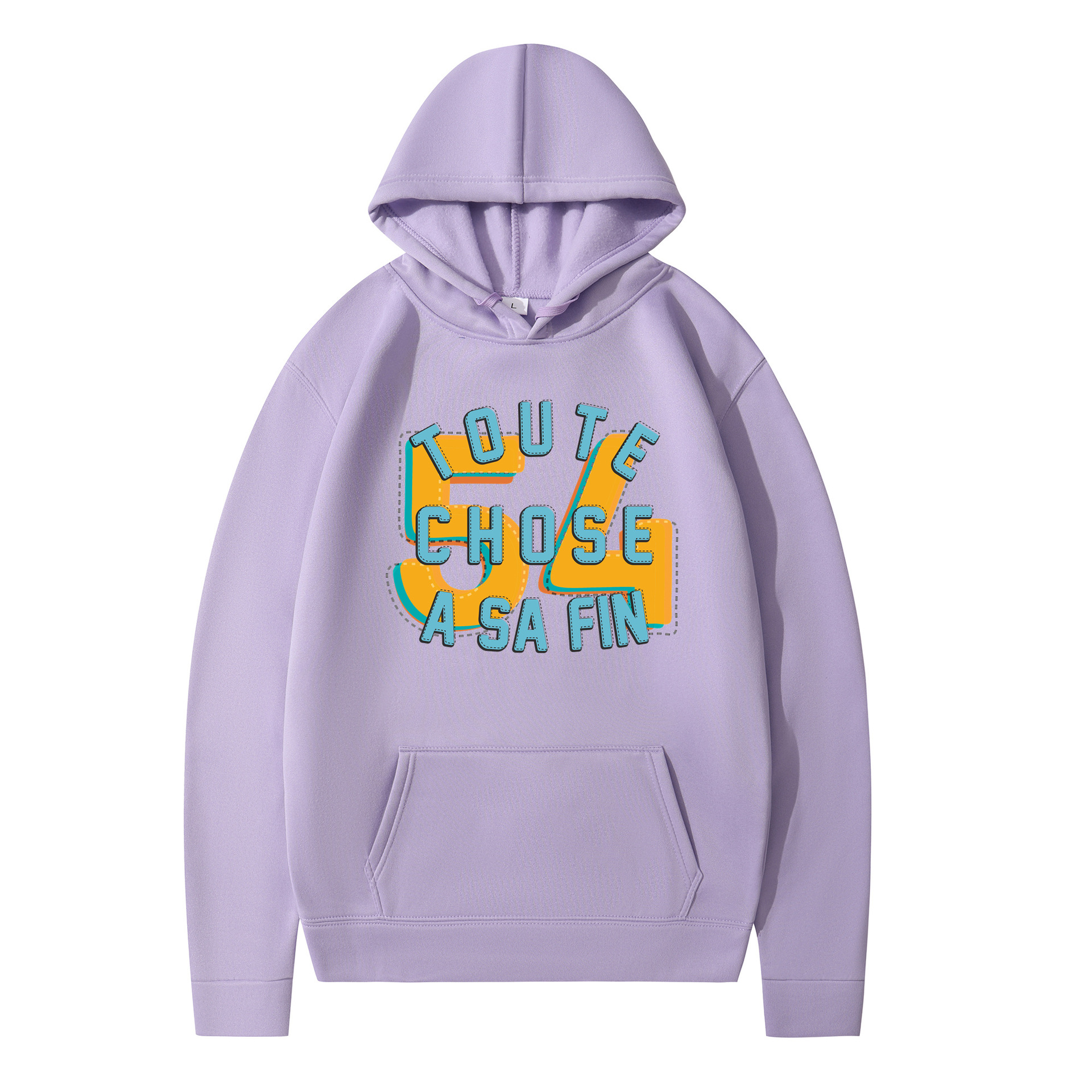 Personalisierter Kapuzenpullover Mit Buchstabenprint Für Damen Herren_voghion.com