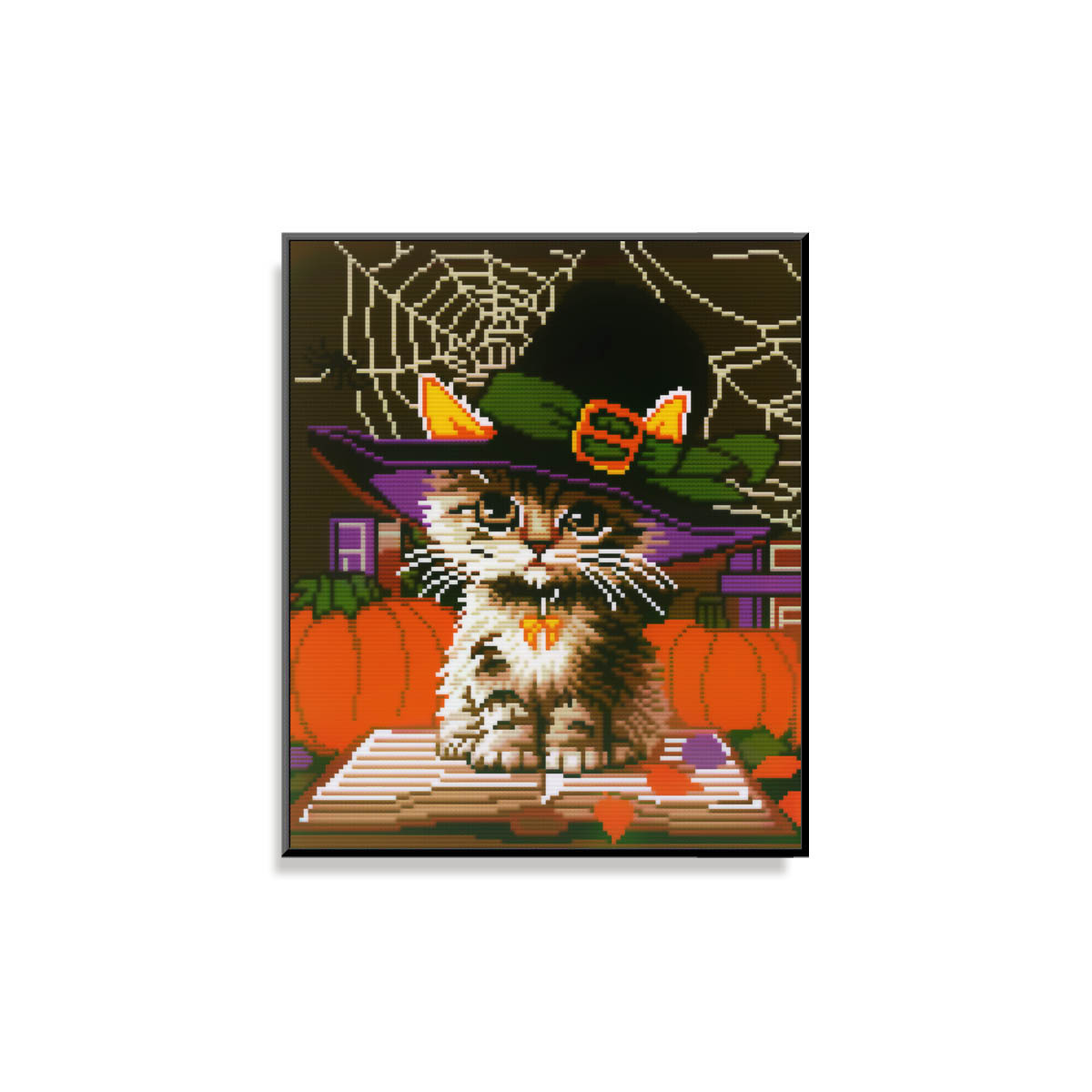 Mona Lisa real sombrero de bordado cruzado gato nuevo lindo gatito curar la decoración del vestíbulo de la sala de estar bordado a mano image 5