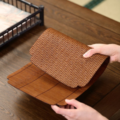 K9HX批發竹編茶席干泡茶墊茶道點茶榻茶具配件茶盤墊子餐具大漆手
