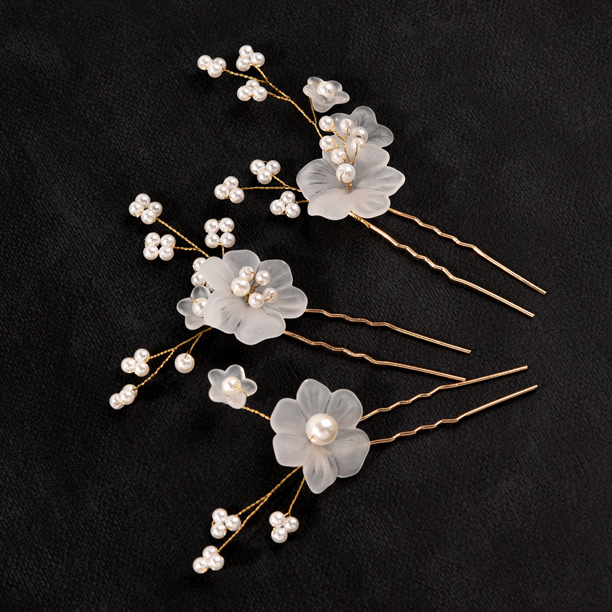1 Set Quantity Women's Sweet Flower Metal Hairpin
