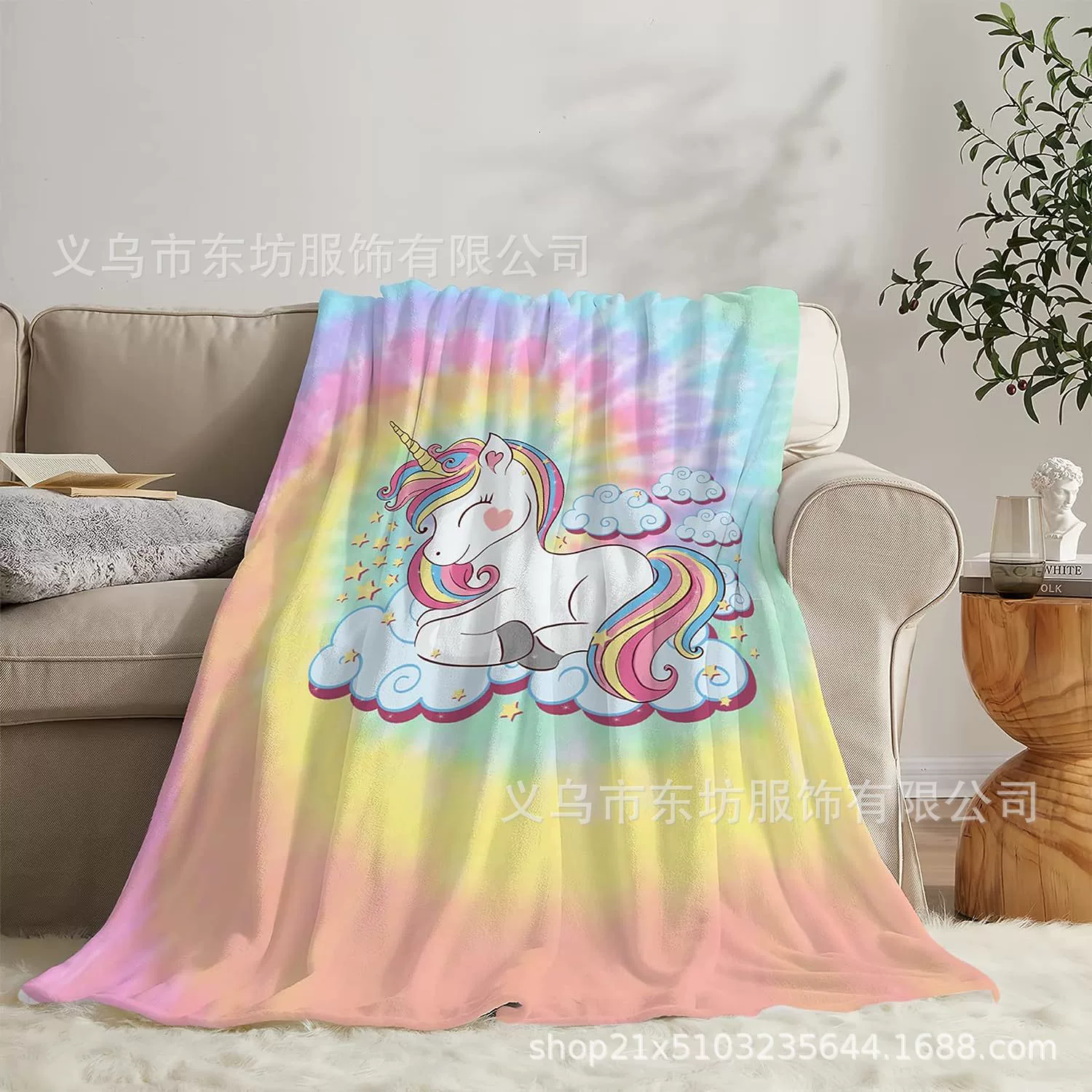 Одеяло с единорогом для девочек Женский подарок единорога Детское взрослое одеяло с единорогом и радугой Фланель