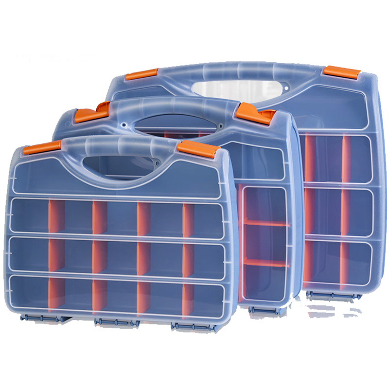 批发零件盒分格箱透明周转箱家用塑料收纳分类物料螺丝元件配件盒