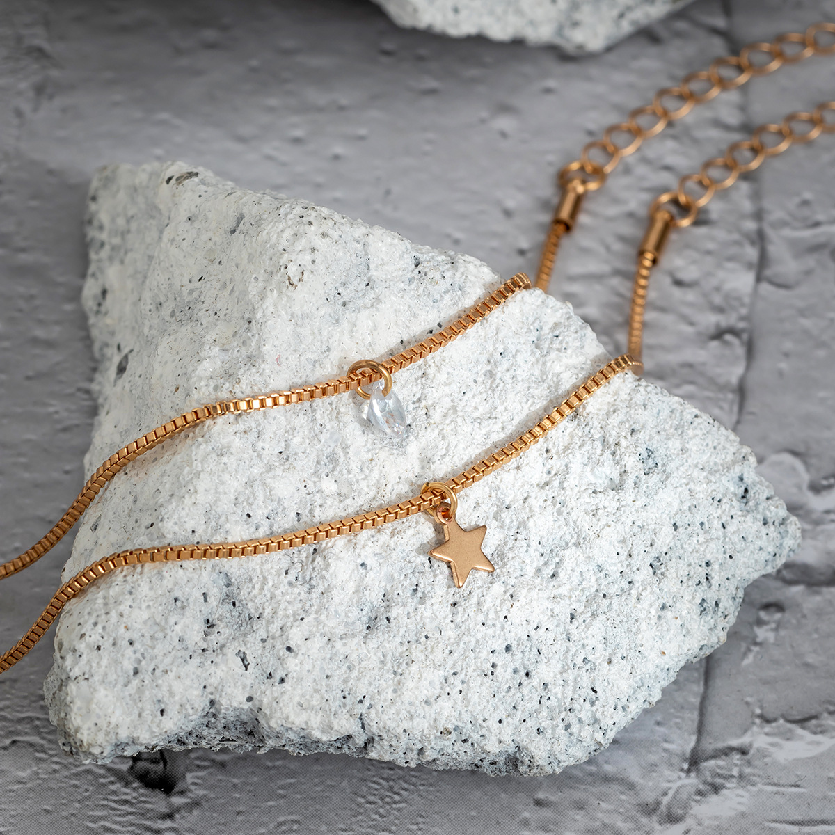 1 Set Fashion Star Alloy Plating Womenu0027S Pendant Necklace