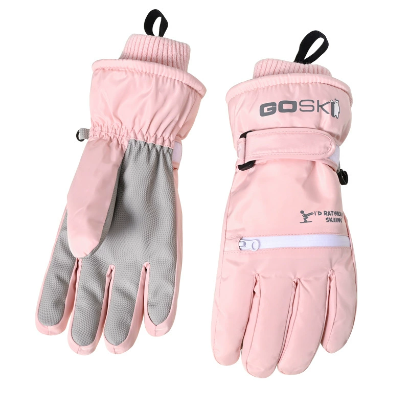 Gloves, winter ski keep warm climbing waterproof set
