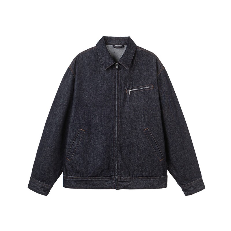 Ruiienrs X Fuseeho 2026 Spring New Vintage Raw Denim Basic Distressed Jacket W509 Ruiienrs X Fuseeho 2026 Spring New Vintage Raw Denim Basic Distressed Jacket W509