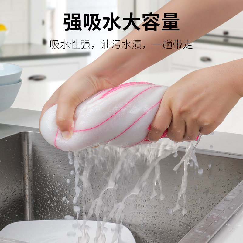 食器洗い布はお手入れが簡単、綿100％の厚手の布、吸水性があり、糸くずが出にくい、キッチン専用の布巾、食器洗い用の布、家庭用|undefined