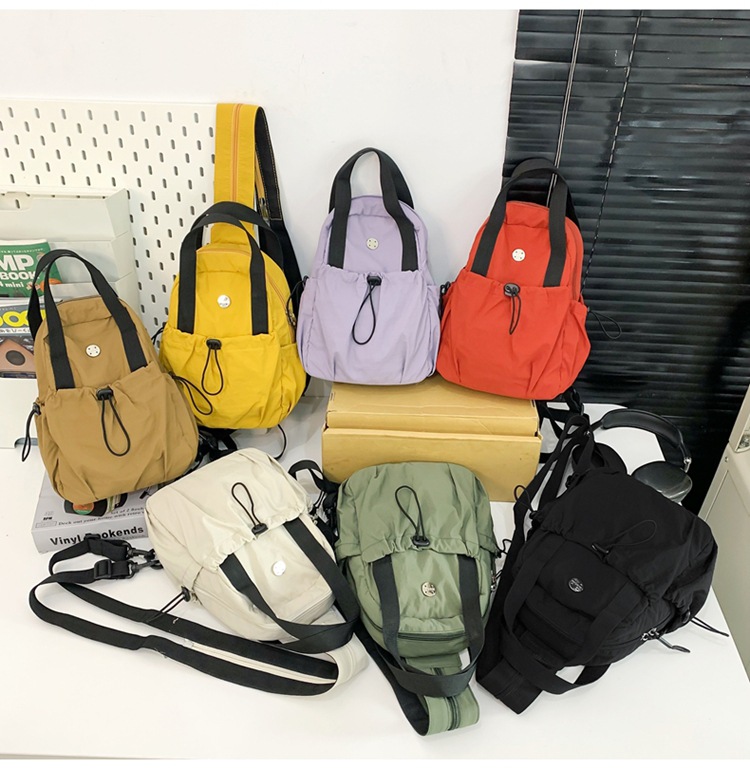 Backpack Men's And Women's 2025 Multifunctional Breast Bag Lightweight Nylon Cloth Bag Single Shoulder High Value Work Commuter Messenger Bag_voghion.com