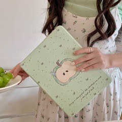 インクかけグリーンタブレット保護ケースipad保護カバーair 6/5/4アクリル7/8/9回転10タブレットケース