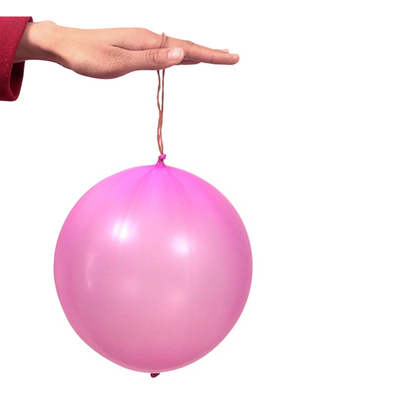 Globo de raqueta elástica engrosada de látex globo de raqueta de mano para niños con banda de goma globo de raqueta elástica globo de raqueta