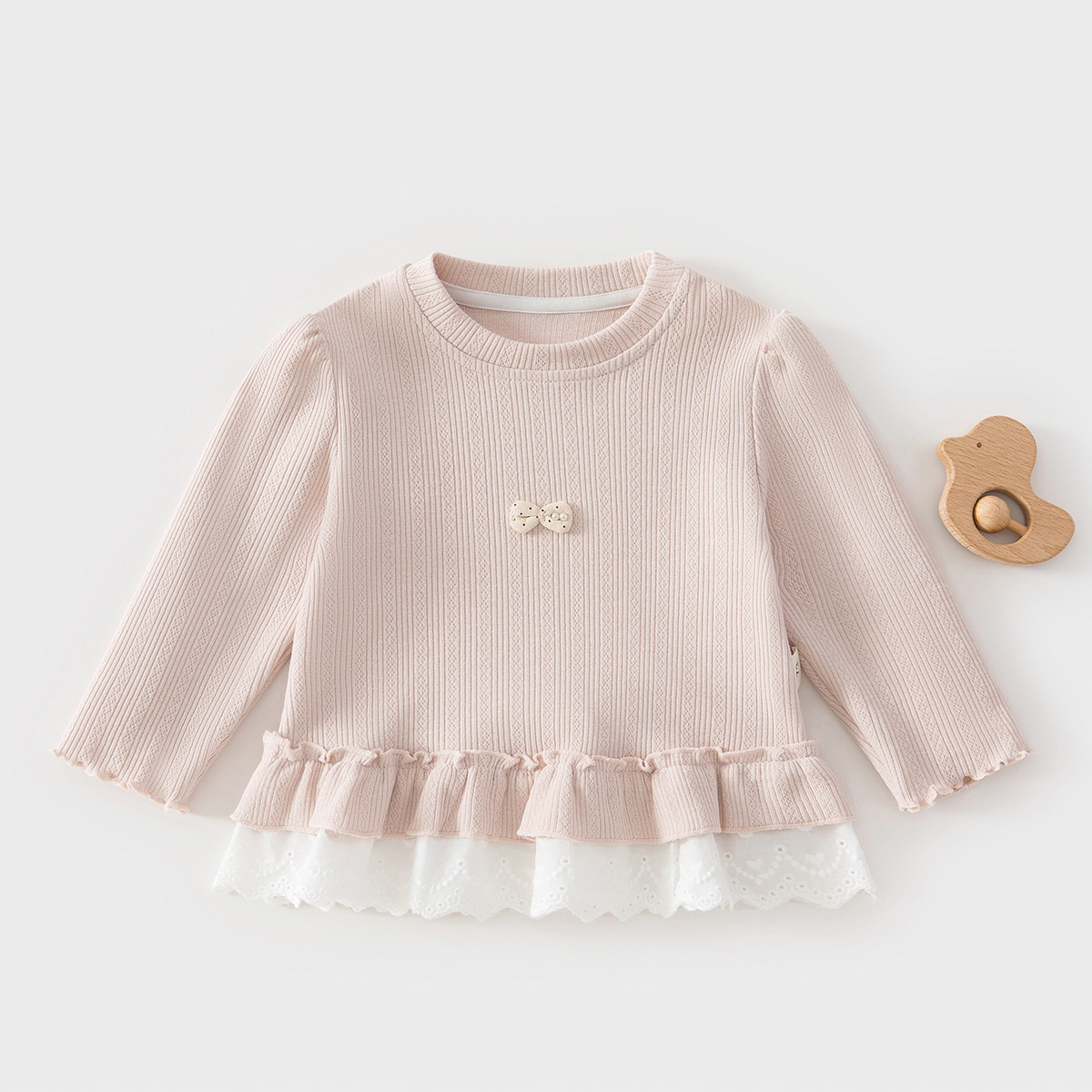 Camiseta de mangas largas de niñas primavera y otoño 2026 nuevo estilo extranjero chaqueta infantil ropa princesa ropa de primavera camiseta