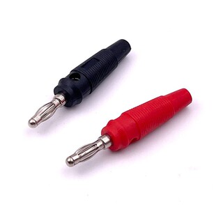 4MM lantern head Banana plug soft rubber sleeve welding-Free Banana plug non-slip soft rubber banana head Lantern type