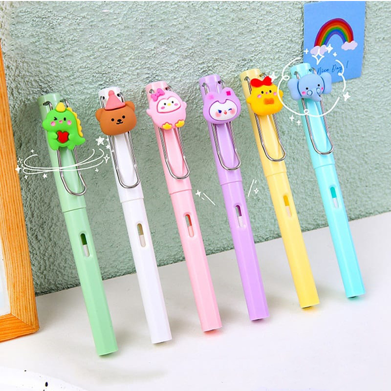 Weizhuang nueva tecnología de dibujos animados lindo negro lápiz sin tinta lápiz de postura eterna no puede terminar de escribir