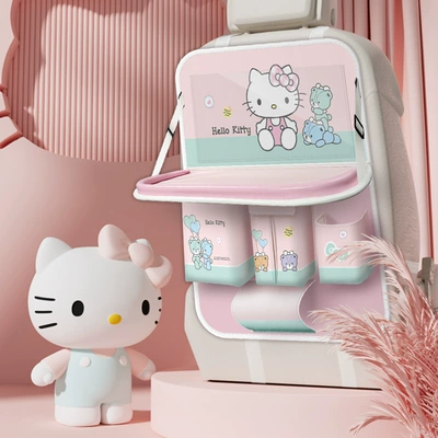 Lovable wind_car storage bag/storage box car seat back multifunctional hanging bag with table paper towel storage
