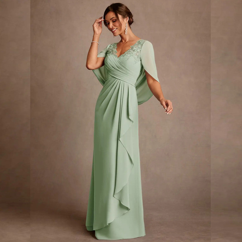European and American Amazon cross-border party dresses for mothers, wedding banquet women's long evening gowns, annual meeting party host dresses for plus-size women European and American Amazon cross-border party dresses for mothers, wedding banquet women's long evening gowns, annual meeting party host dresses for plus-size women
