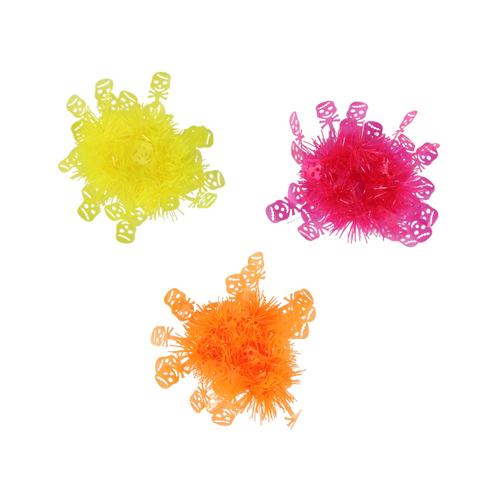 Transfronterizos Halloween fluorescente banda de muñeca fantasma fiesta de luz nocturna decoración calabaza fantasma calavera brazalete flores