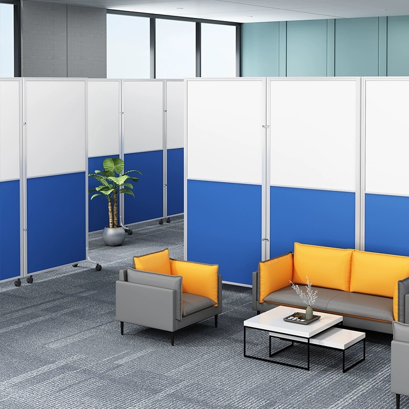 Office Partition Folding Mobile Push-Pull Simple Temporary Conference Room Activity Screen Factory Workshop Partition Wall