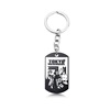 Riman Avada Tokyo Avengers necklace Tokyo Revengers Stainless Steel Dog Tie keychain