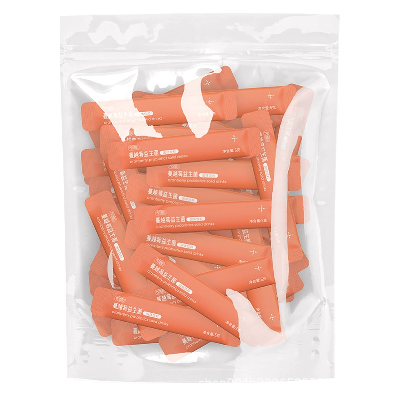 Yangruihe частный чистый клюквенный женский пробиотики порошок 6 больших штаммов каркаде пребиотики простой пакет 180 шт