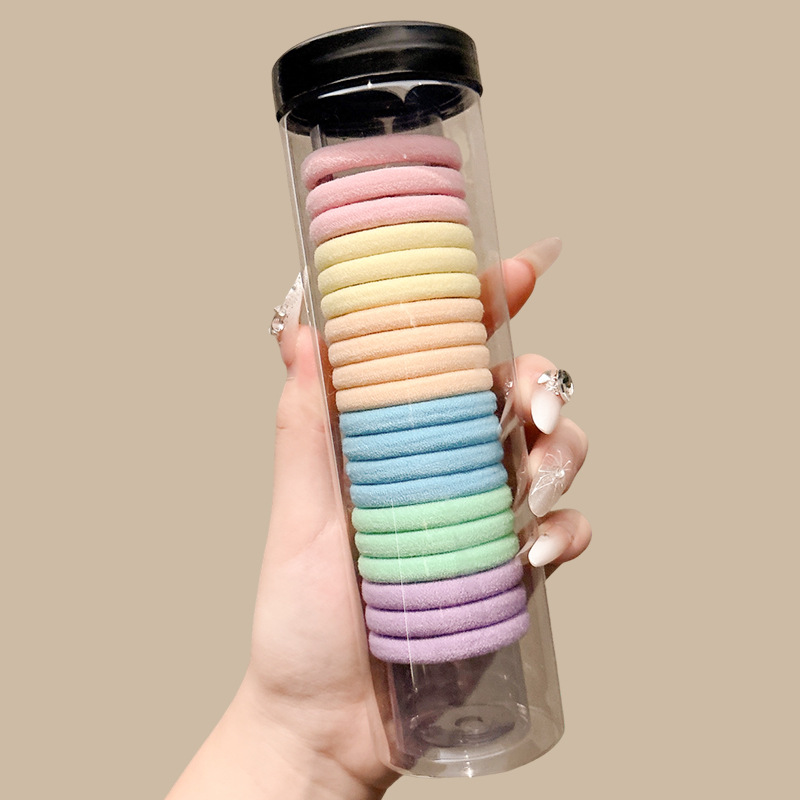 Tela de goma simple y duradera de alta elasticidad para mujeres, anillo de cabello para niños, cordón de cabello no lesiones, accesorios para el cabello diarios versátiles