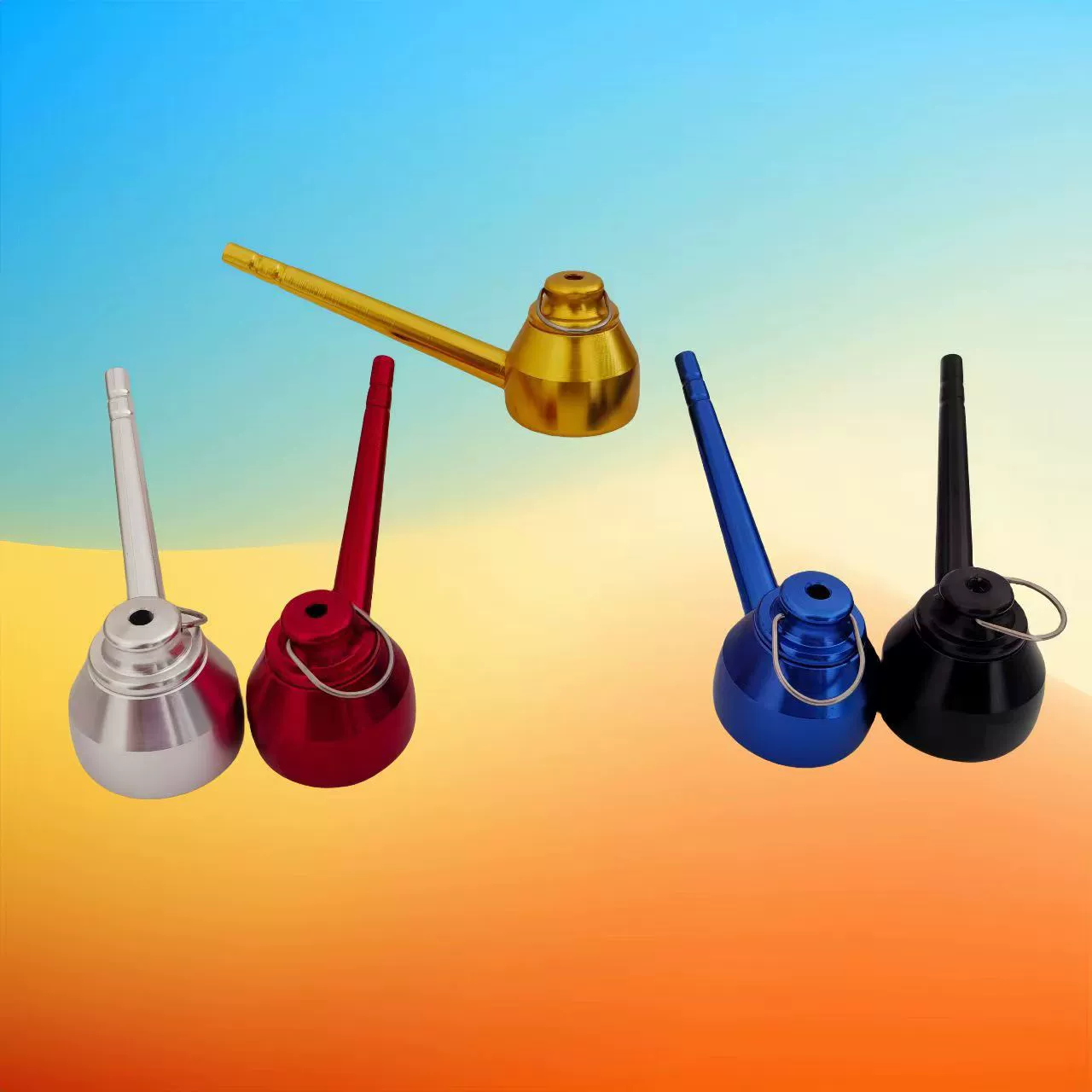 Прямые продажи от производителя, креативный популярный чайник, алюминиевая маленькая трубка, портативная моющаяся трубка, металлическая трубка