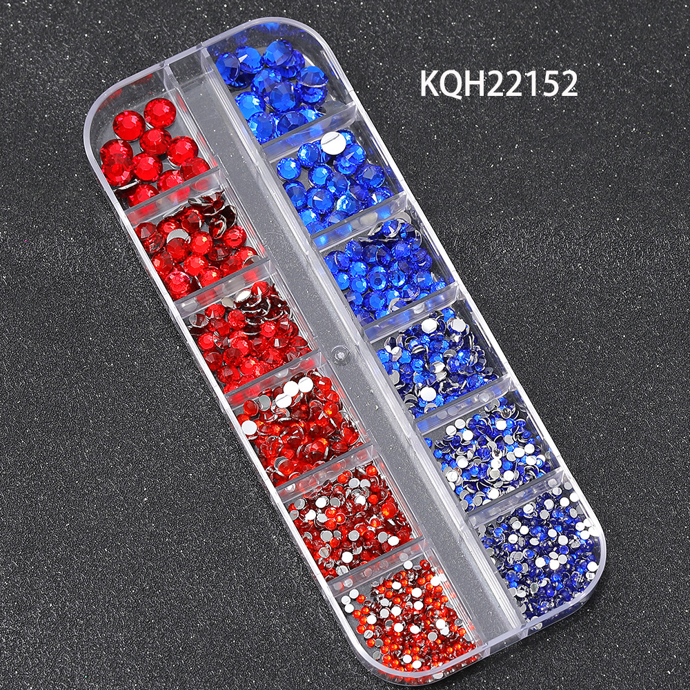 Joyas de uñas calientes transfronterizas ins12 rejilla amor estrella resina vidrio de forma especial diamante etiqueta de uñas diamante nail