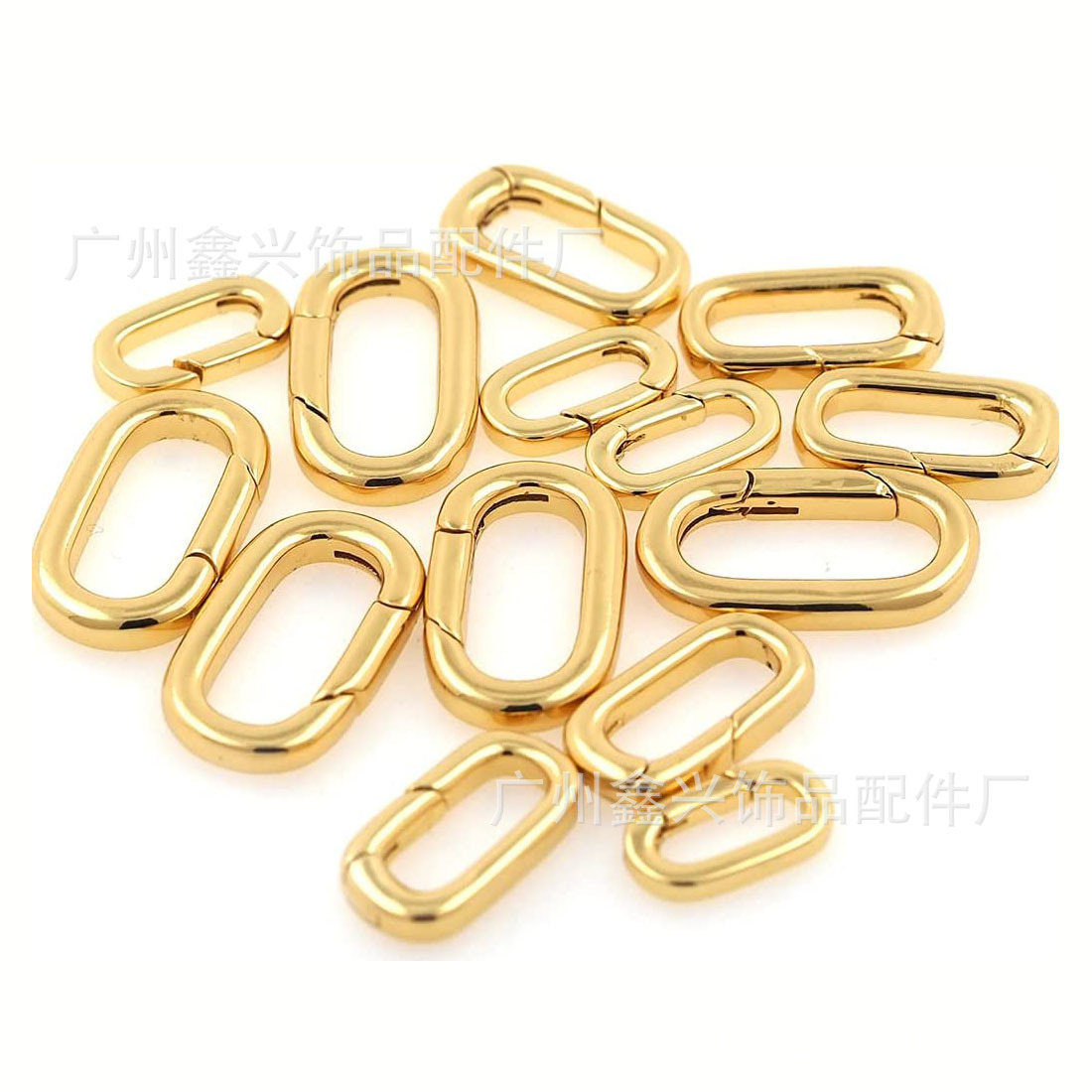 diy Accessories Conventional Jewelry Buckle Jewelry Buckle Necklace Buckle Oval Rectangular Spring Ring Denim Buckle