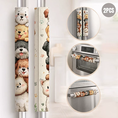 Universal seat cover handle protective cover, double-door refrigerator