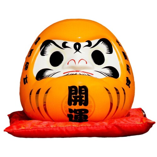 Dharma Ceramic Money Bank Feng Shui Dharma Day Japanese Style Decorative Craft Ceramic Wine Cabinet Ornament Feng Shui Dharma
