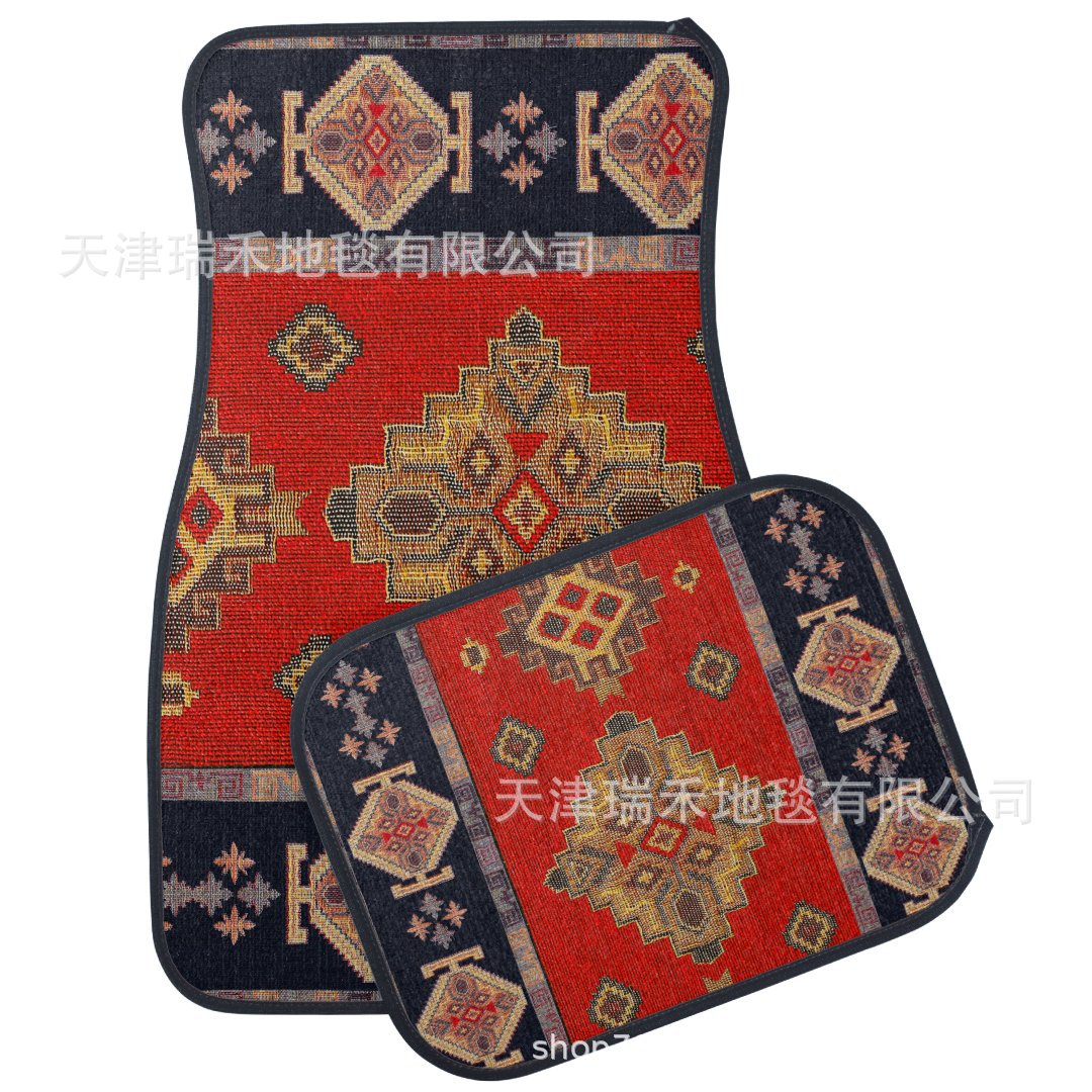 Factory Straight Hair TEMU Non-slip Dirty Resistant Car Mat Carpet suit Nordic Light Luxury Car Dirty Resistant Floor Mat Wholesale
