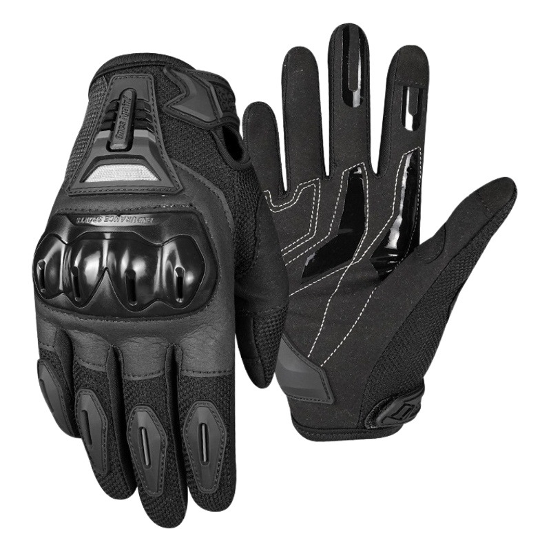Summer Motorcycle Gloves Motorcycle Riding Anti-fall Full Finger Breathable Protection Male Knight Motorcycle Off-road Racing Equipment