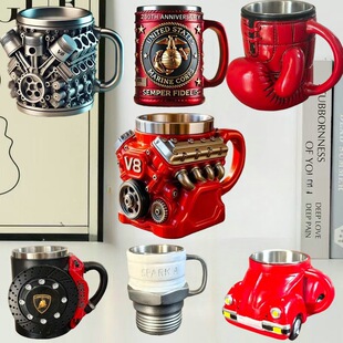 �羳��ƷV8 Engine Stainless Steel 3D MugV6�l�әC��֬����